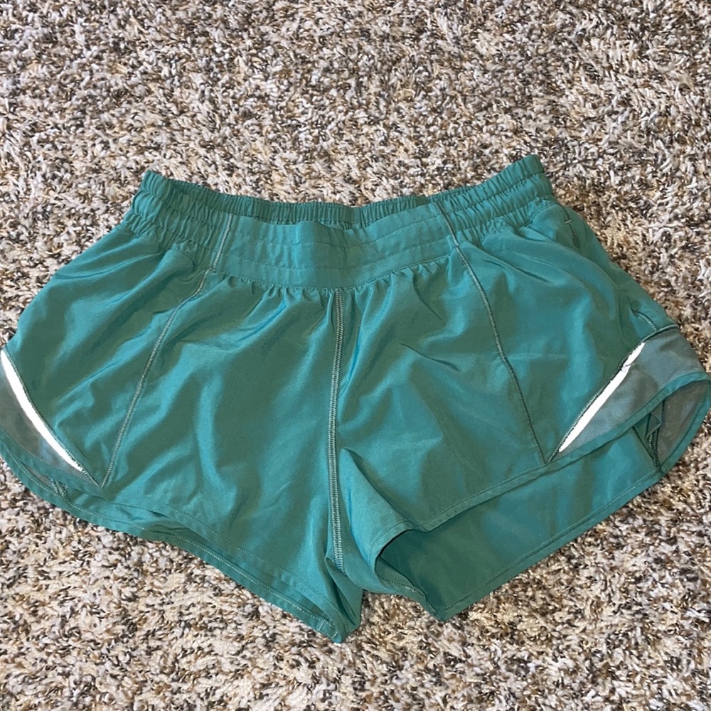 Lululemon Size 6 Sage Green Running Shorts Gem